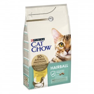 Cat Chow Hairball barība kaķiem spalvas kamolu izvadīšanai 15kg